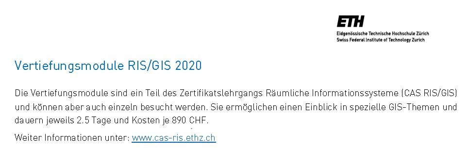Modules avancés RIS/GIS 2020